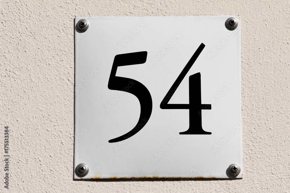 Hausnummer 54 Hausnummer 54