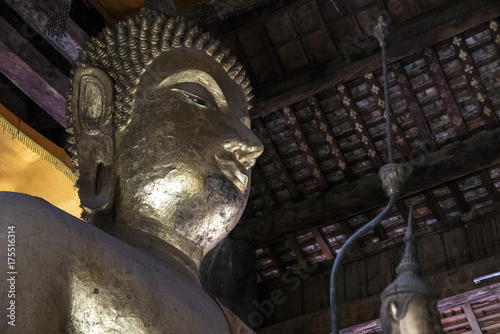 Buddha statue in temple, Luang Prabang, Laos