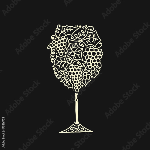 Wineglass, sketch for your design