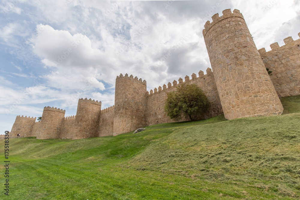 The city of Avila, in the Spanish province of Castilla y Leon
