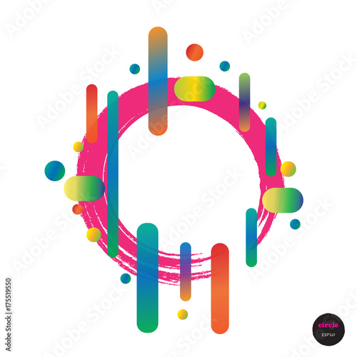 Photography Vector design colorful circles elements template