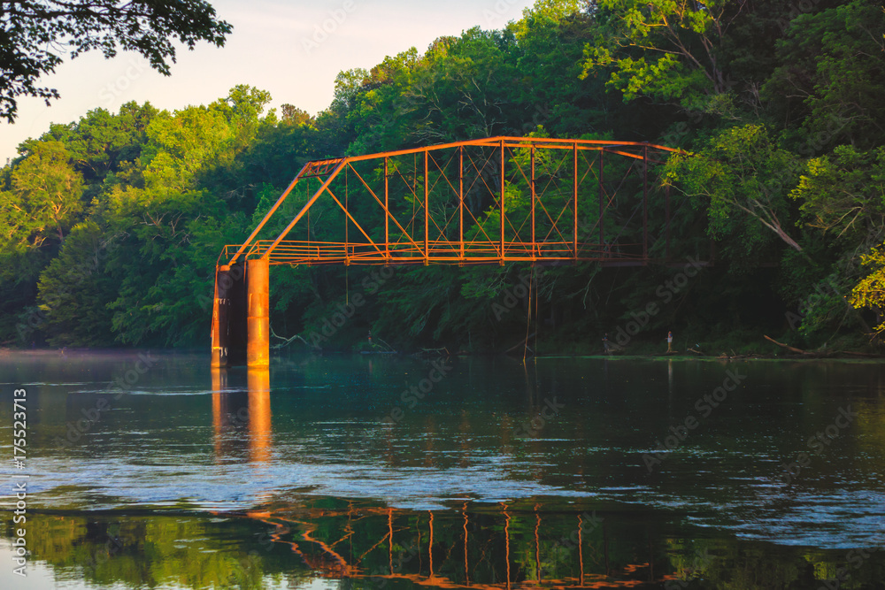 Fototapeta premium Dawn at Bridge Ruins6