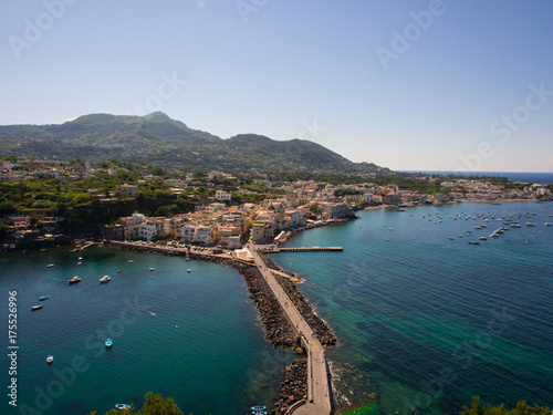 View from the Aragonese Castle on Ischia island