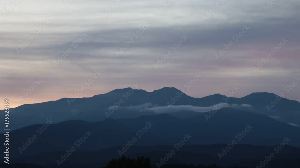 Sunset on Canigou peak in Pyrenees orientales, France Sunset on Canigou peak in Pyrenees orientales, France