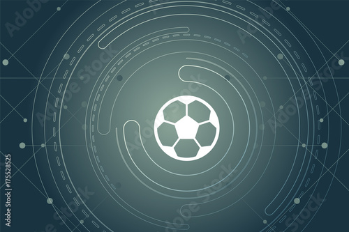 modernes Wallpaper mit Fußball