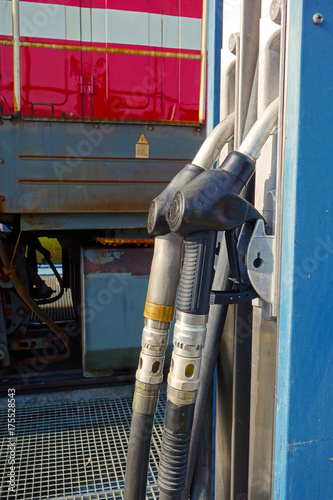 Diesel pump for trains photo