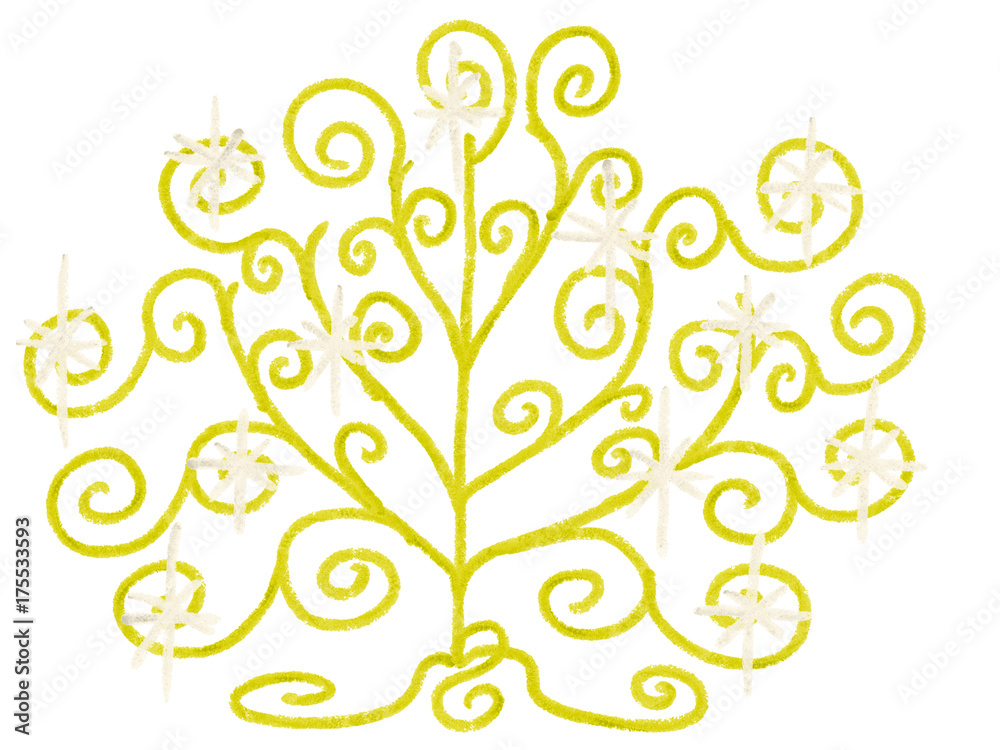 Colorful drawn bright abstract Christmas tree with lights for greeting card or advertisement on white background, isolated cartoon illustration painted by pencil chalk, high quality Colorful drawn bright abstract Christmas tree with lights for greeting card or advertisement on white background, isolated cartoon illustration painted by pencil chalk, high quality