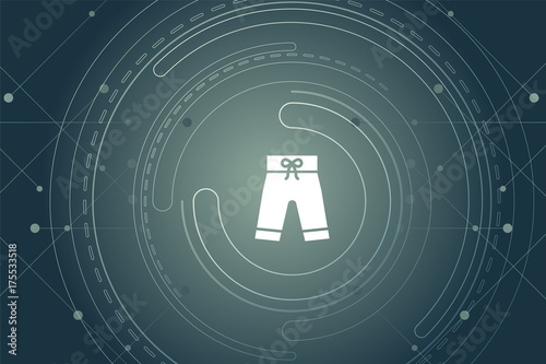 modernes Wallpaper mit Badehose