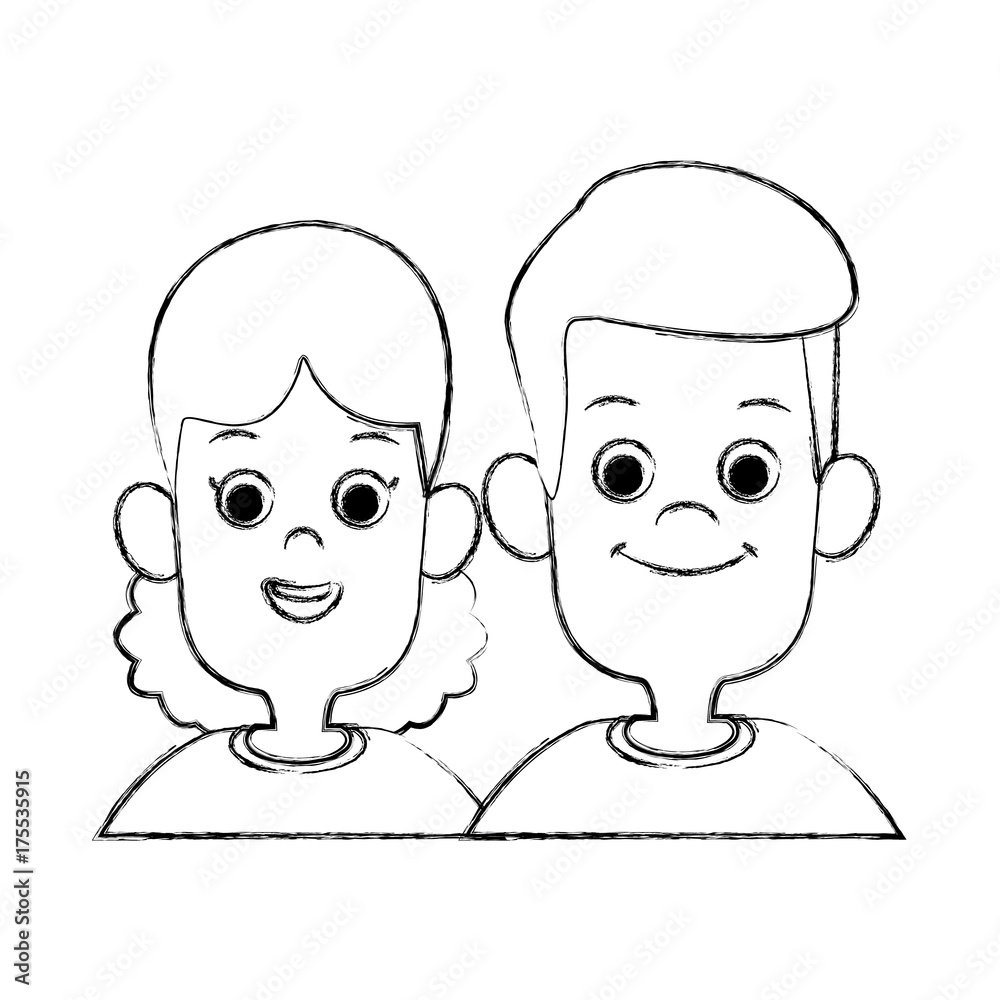 Kids friends cartoon icon vector illustration graphic design Kids friends cartoon icon vector illustration graphic design