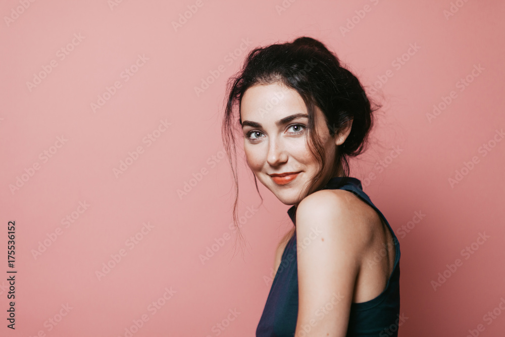 woman smiling at camera woman smiling at camera