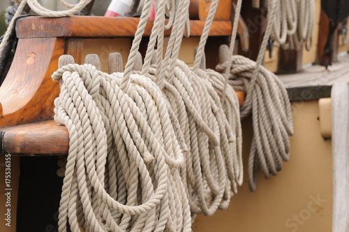 Ropes on a tall ship