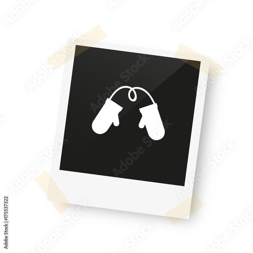 eingeklebtes Foto - Handschuhe