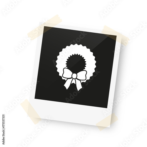 eingeklebtes Foto - Adventskranz