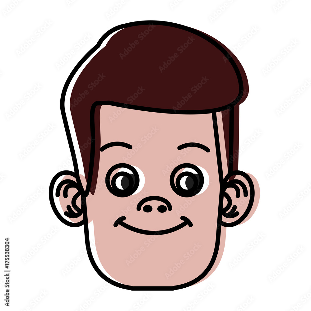 Fototapeta premium Cute boy cartoon icon vector illustration graphic design