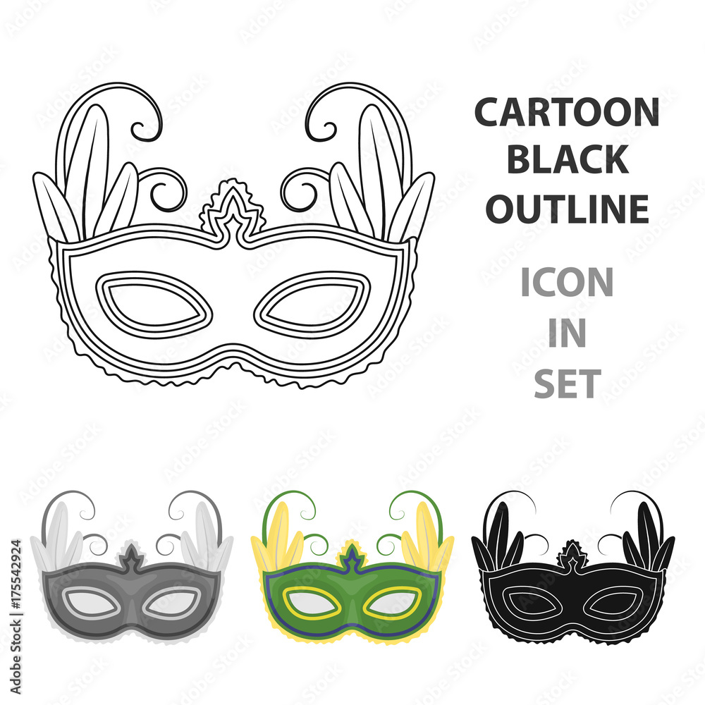 Brazilian Carnival Mask Template