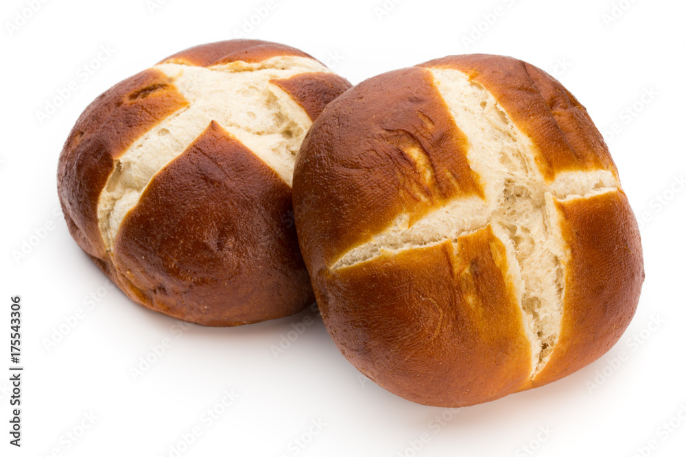 Freshly baked bread isolated on white background. Freshly baked bread isolated on white background.