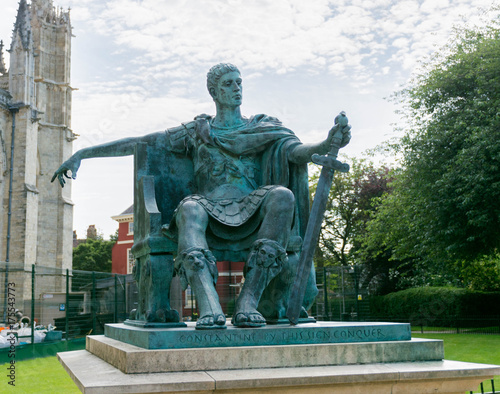 Photography Emperor Constantine in bronze at York cathedral