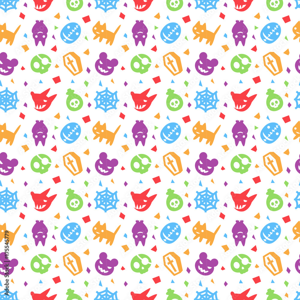 cute hallowen pattern background with purple color cute hallowen pattern background with purple color