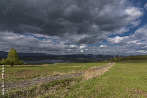 Cloudy day near Milada lake in Usti nad Labem