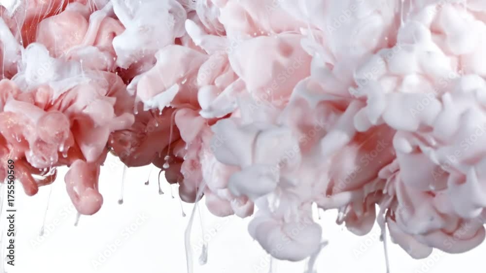 White and Red Gold inks are mixed in water. Use for backgrounds or overlays requiring a flowing and organic look. Amazing video asset for motion graphics projects or VFX composites. White and Red Gold inks are mixed in water. Use for backgrounds or overlays requiring a flowing and organic look. Amazing video asset for motion graphics projects or VFX composites.
