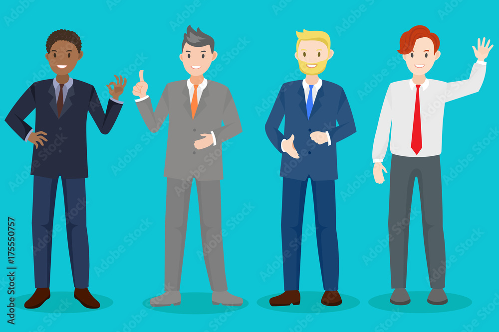 cartoon business man cartoon business man