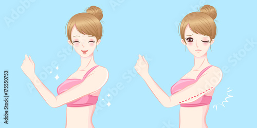 woman with bingo wings