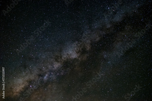 milky way galaxy, Long exposure photograph, with grain.