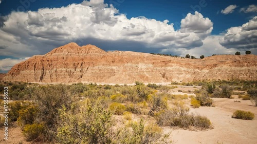 Rock Formations in Cathedral Gorge State Park, Nevada - Time Lapse photo