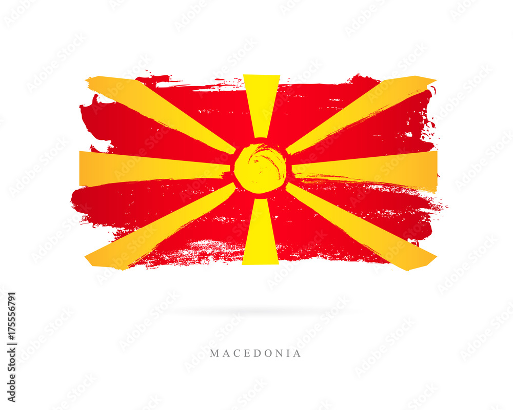 Flag of Macedonia. Abstract concept