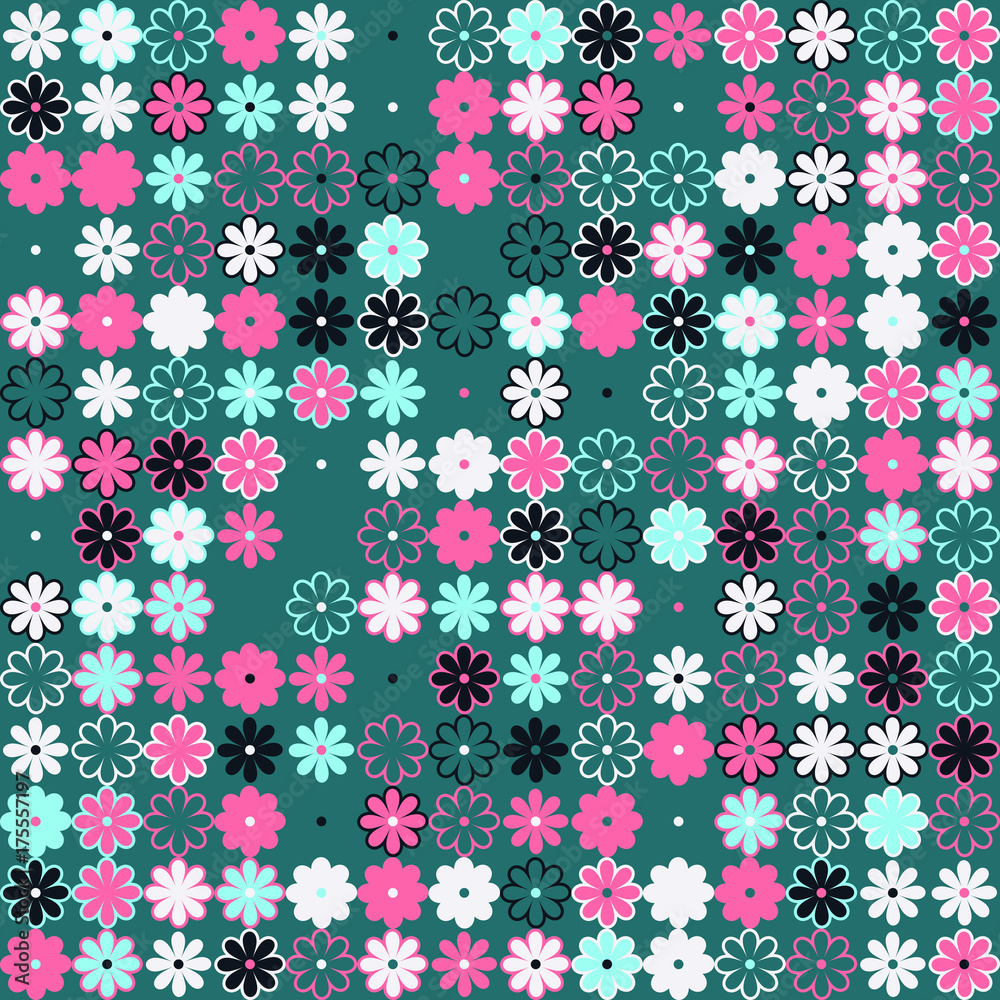 Seamless vector background with abstract geometric pattern 