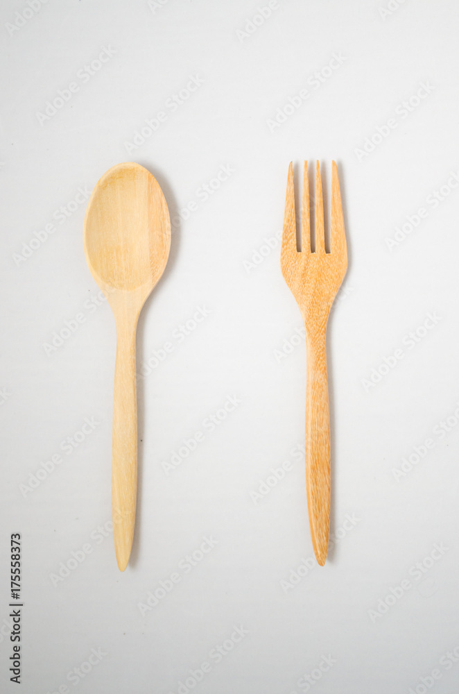 wooden spoon and fork