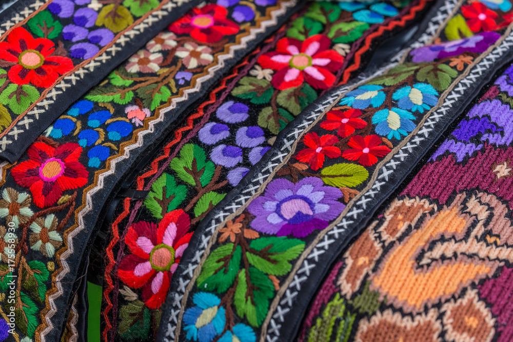 Belt and embroidery for old traditional Romanian folk costume