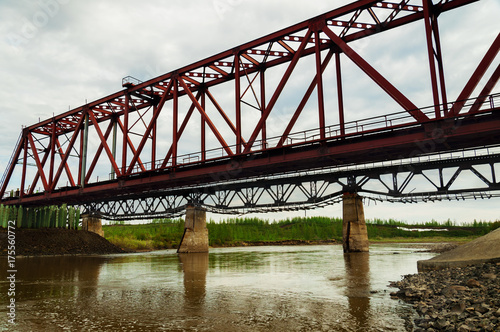 The bridge through the river