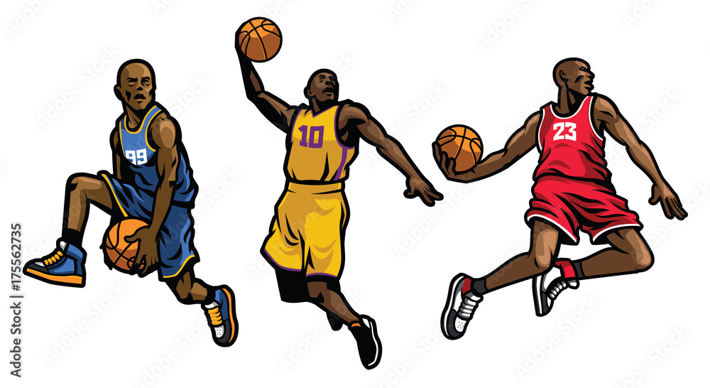 basketball player set
