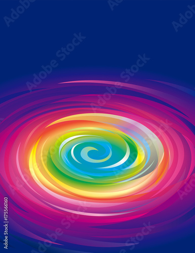 Colorful swirling rainbow abstract background.