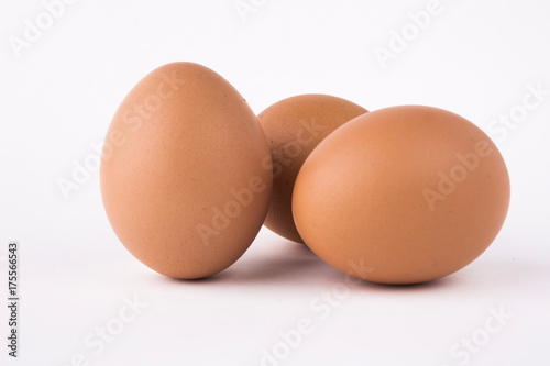 eggs on white background