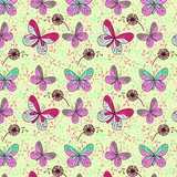 Decorative, abstract butterfly pattern which can be used for design fabric, backgrounds,  wrapping paper.