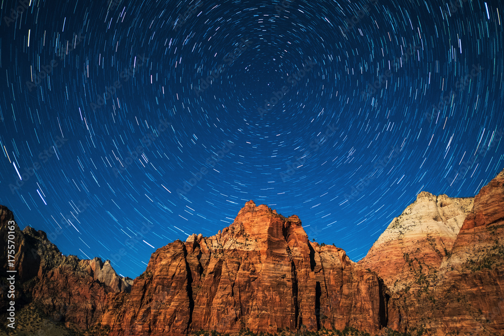 Startrails over Zion