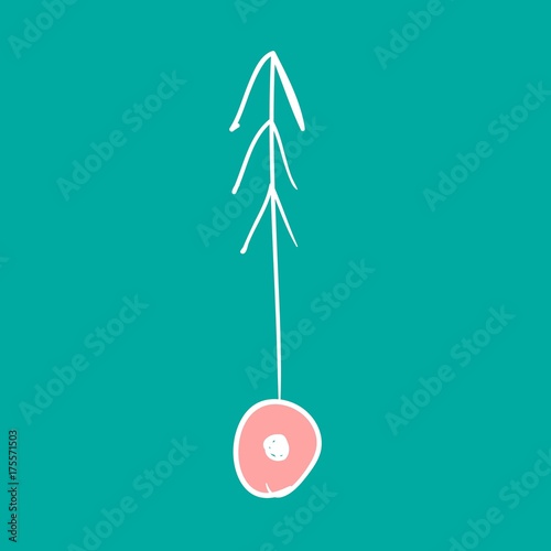 Illustration of arrow doodle