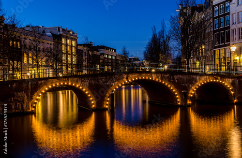 Kanalbrücke in Amsterdam