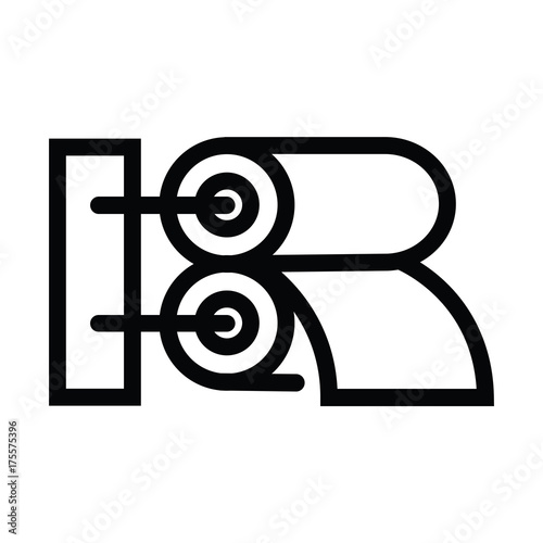 Rolling machine icon