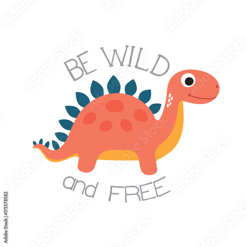 Cute dino illustration
