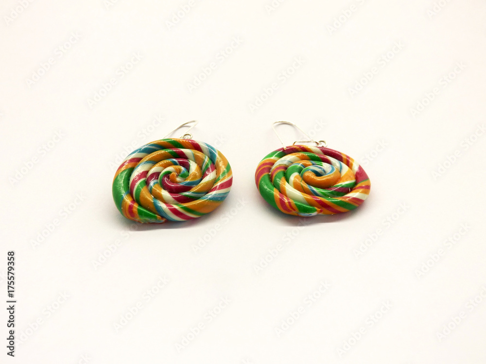 realistic lolly earrings with silver clips