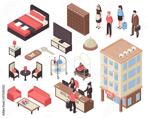 Isometric Hotel Set