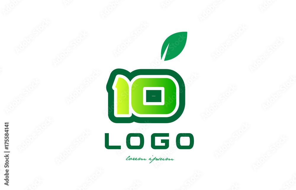 Number 10 numeral digit logo icon design Number 10 numeral digit logo icon design