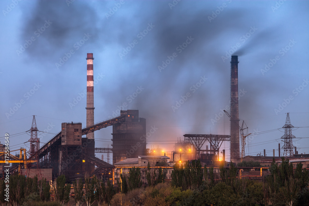 Heavy industry air pollution image