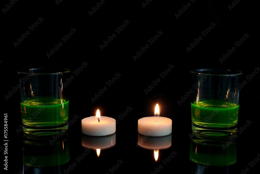 Glowing glass Glowing glass