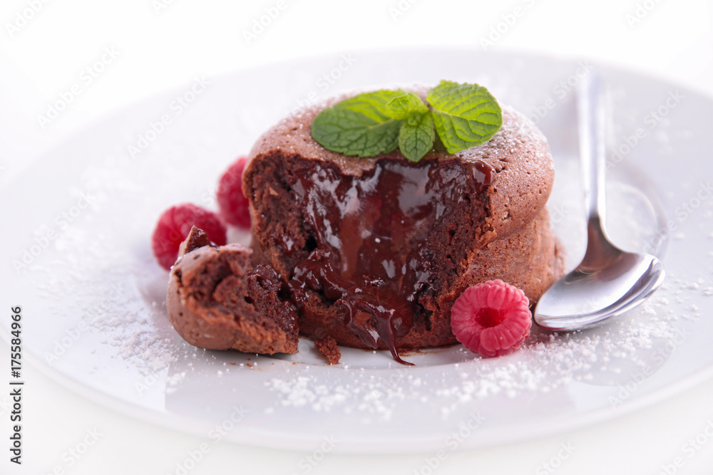 chocolate muffin with berry chocolate muffin with berry