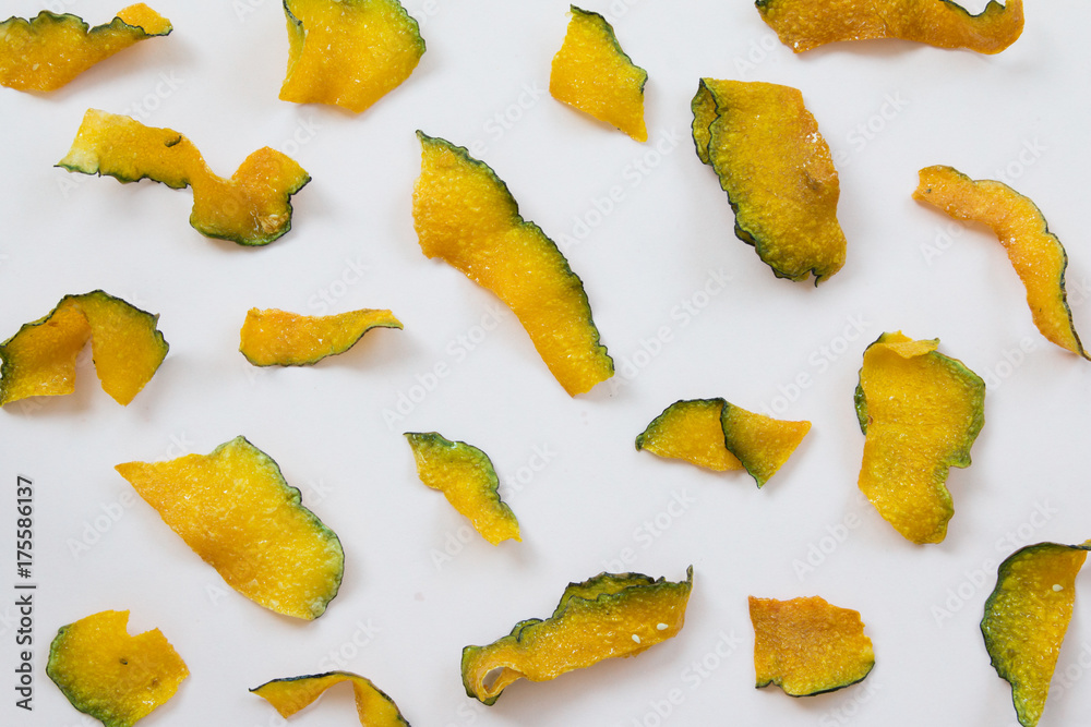 Naklejka premium Crisp Fried Pumpkin
