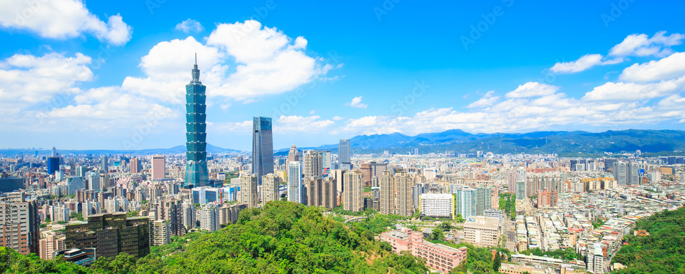 Obraz premium panorama miasta tajpej